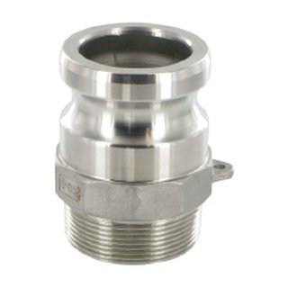 Schnellkupplung Vaterteil mit Außengewinde Edelstahl 2" Stecker 63mm