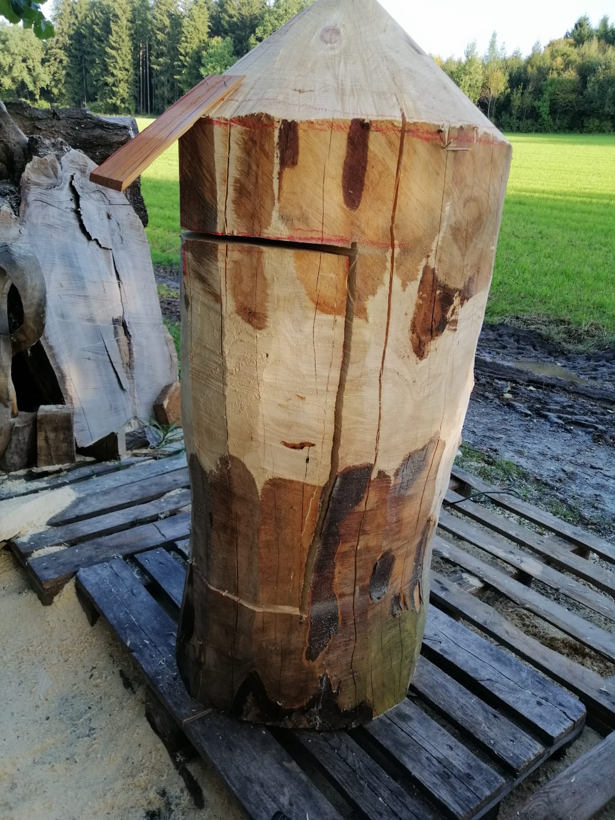 Figurenbeute aus Holz - Waldgeist