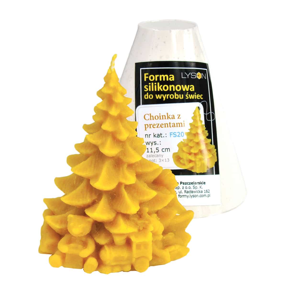 Silikongießform Weihnachtsbaum mit Geschenken