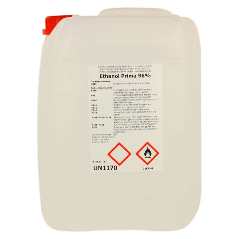 Alkohol - Ethanol - Weingeist 96% 10 ltr